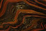 Polished Tiger Iron Stromatolite Slab - Billion Years #317241-1